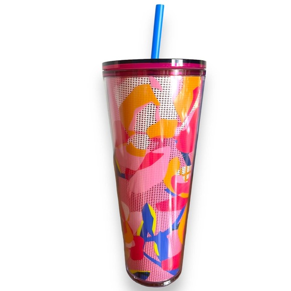 Lot of 3 Starbucks 2023 SPRING FLOWER Venti Cold Cup Tumblers | Pink Blue Floral - Picture 13 of 15